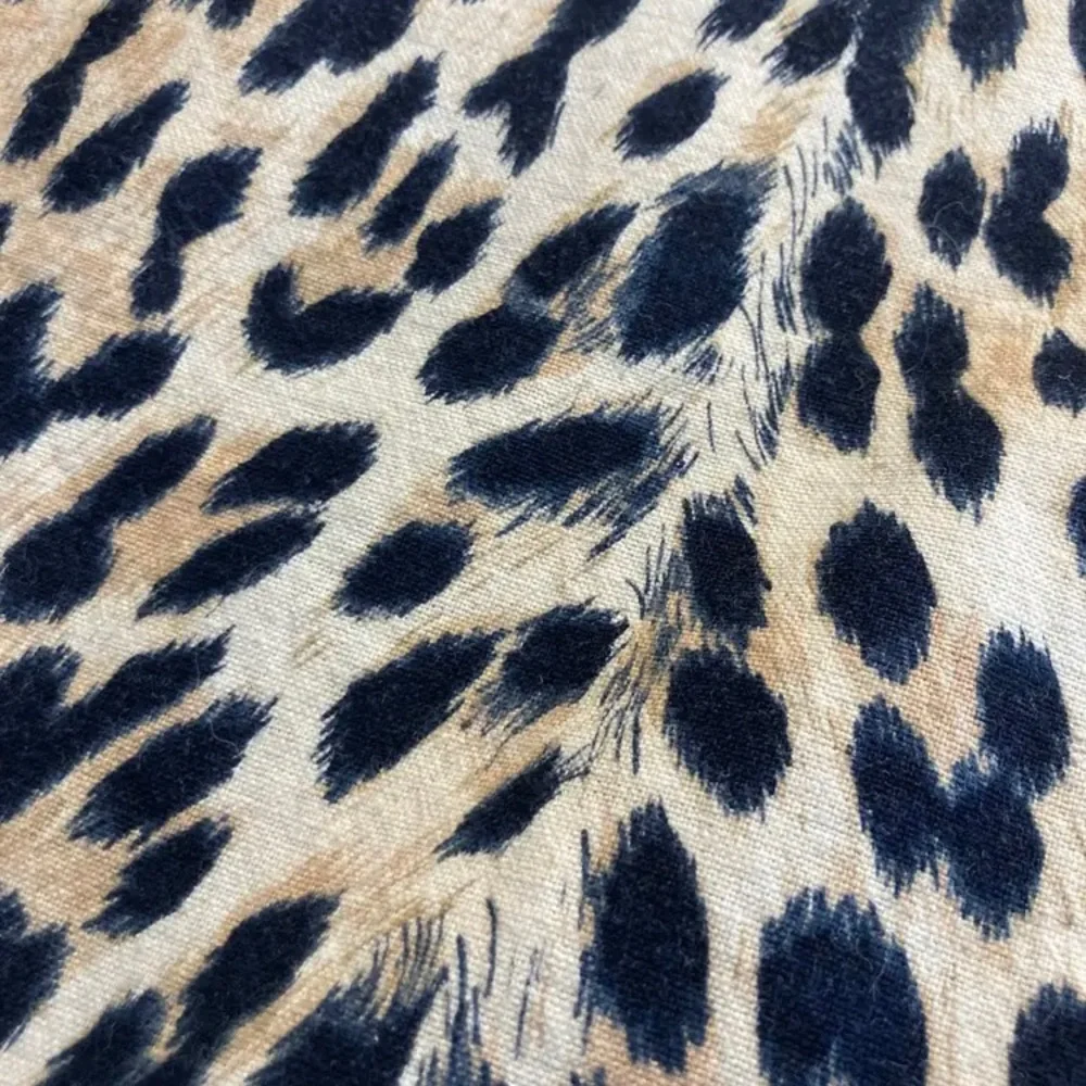 Custom Made Shower Curtain in Leopard Print Cotton